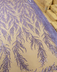 Underwater Forest - Purple Lavender Beaded Fern Lace - Photo 4