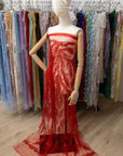 Underwater Forest - Red Beaded Fern Lace - Photo 2