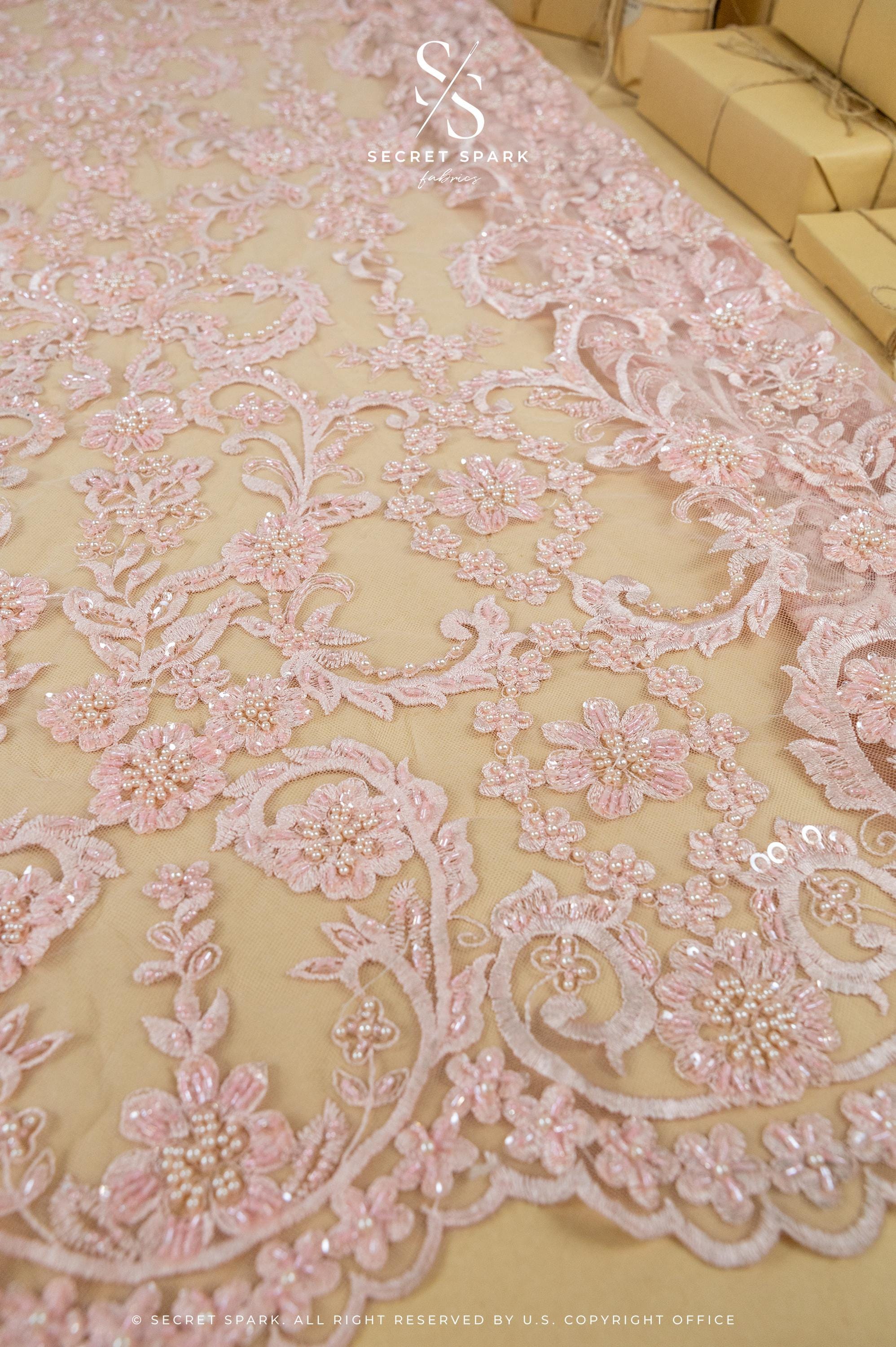 Royal Garden - Soft Pink Baroque Floral Lace - Photo 2