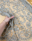 Royal Garden - Light Gray Baroque Floral Lace - Photo 2