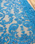 Royal Garden - Turquoise Baroque Floral Lace - Photo 6