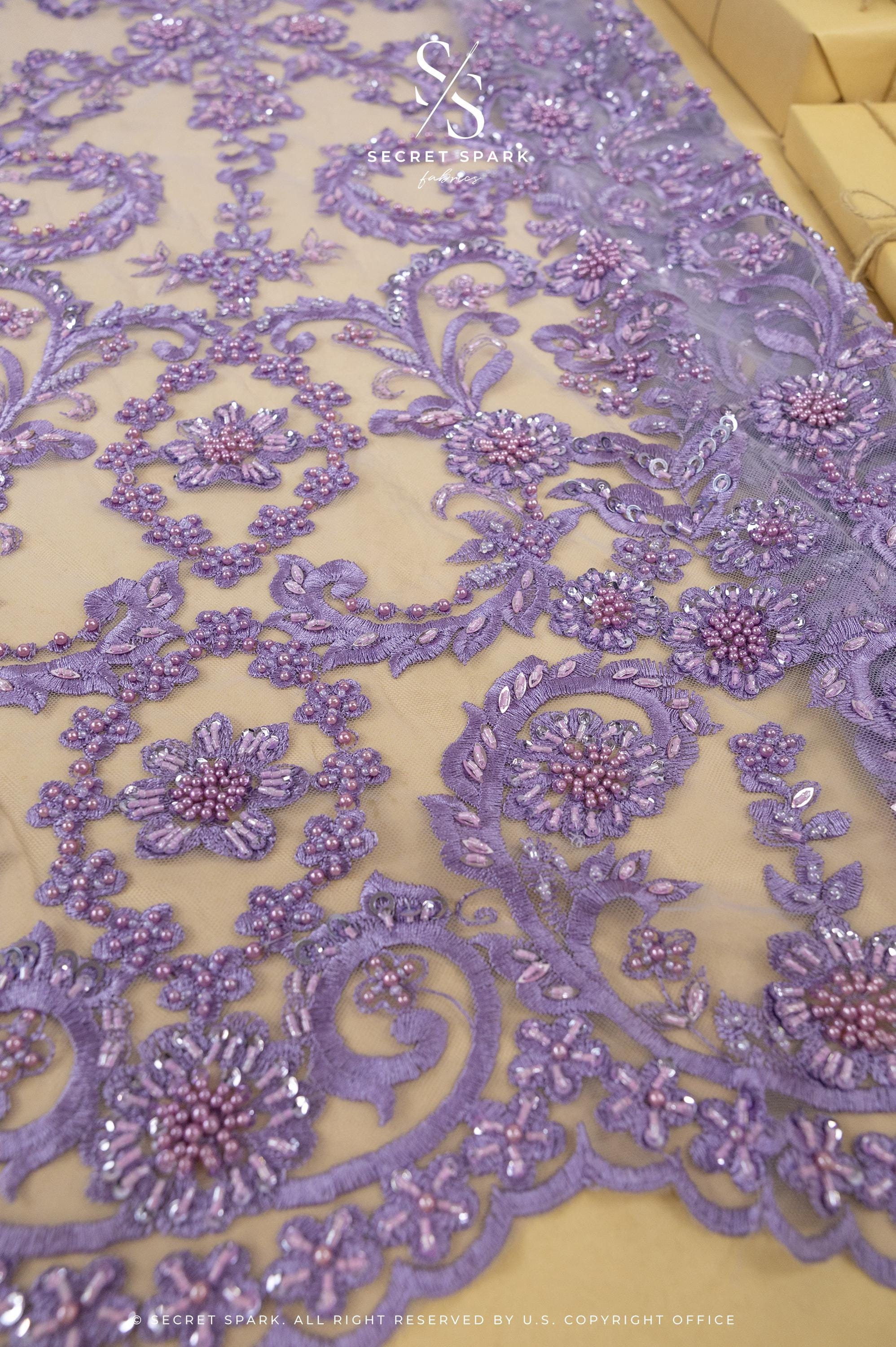 Royal Garden - Purple Lavender Baroque Floral Lace - Photo 2