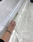 Stardust - Light Bridal Gray Ombre Crystal Tulle with Gradient Sparkle and Rhinestones on Mesh Luxury Bridal Fabric by the Yard