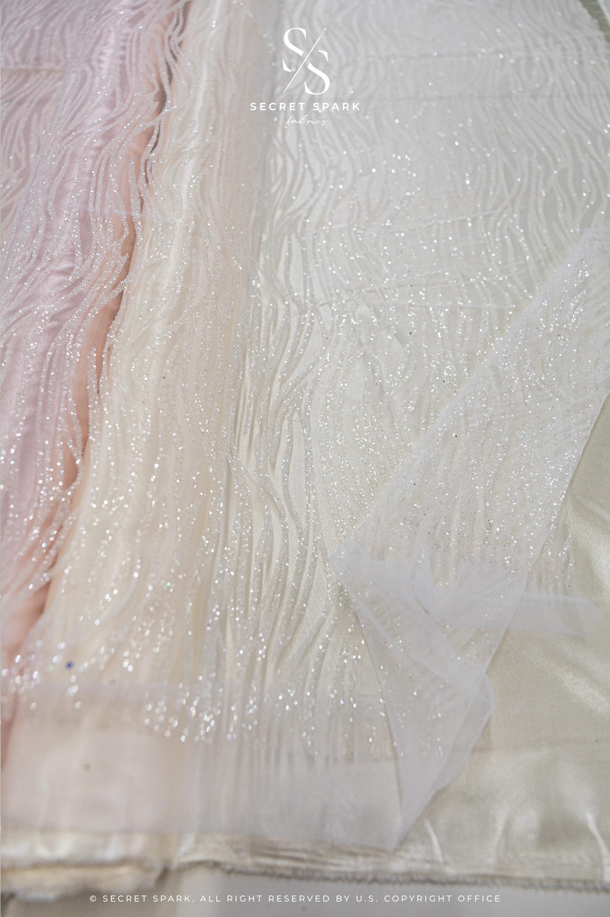 Waves Glitter Ivory - Image 2