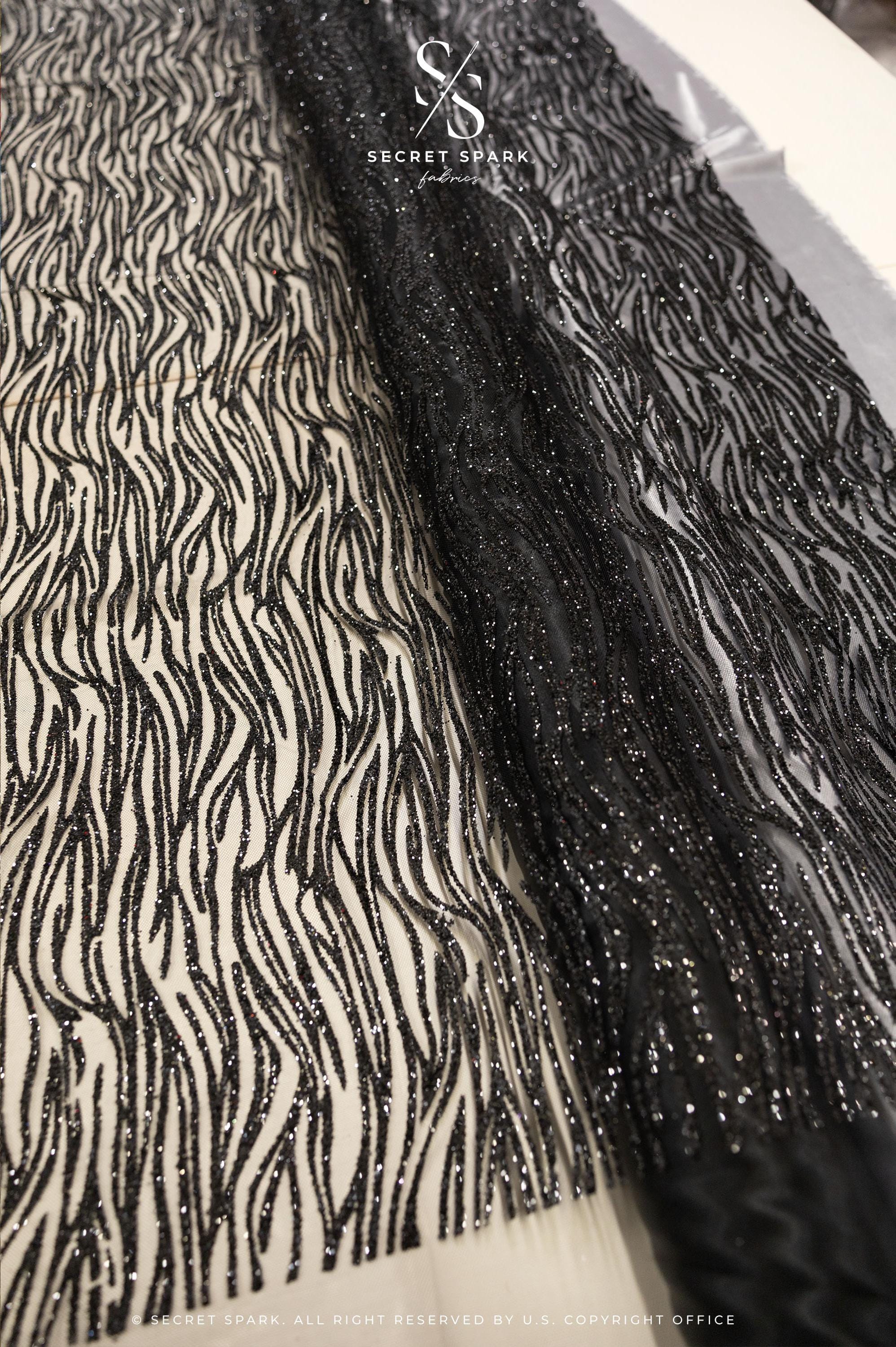 Waves Glitter Black - Image 5