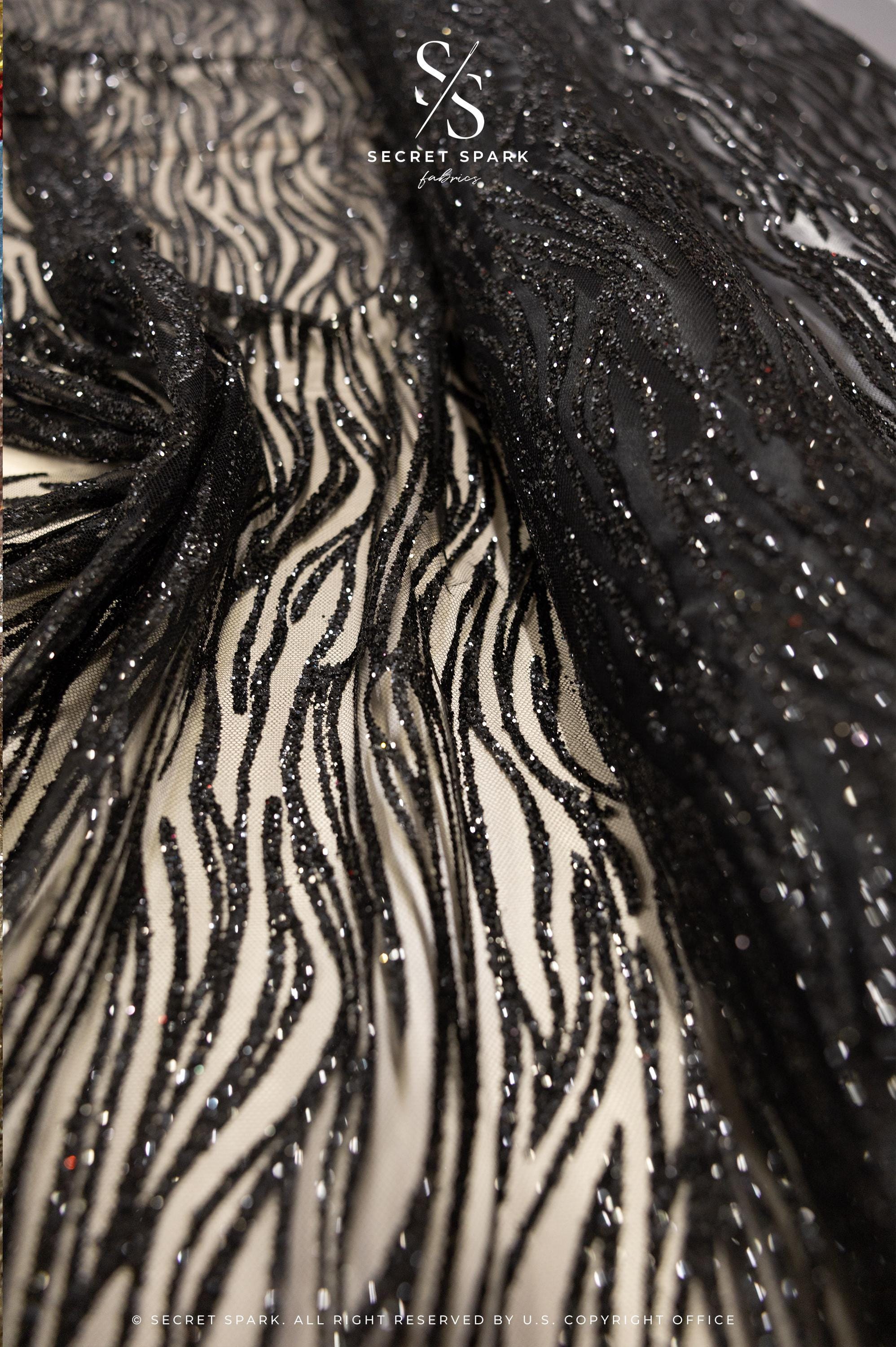 Waves Glitter Black - Image 2