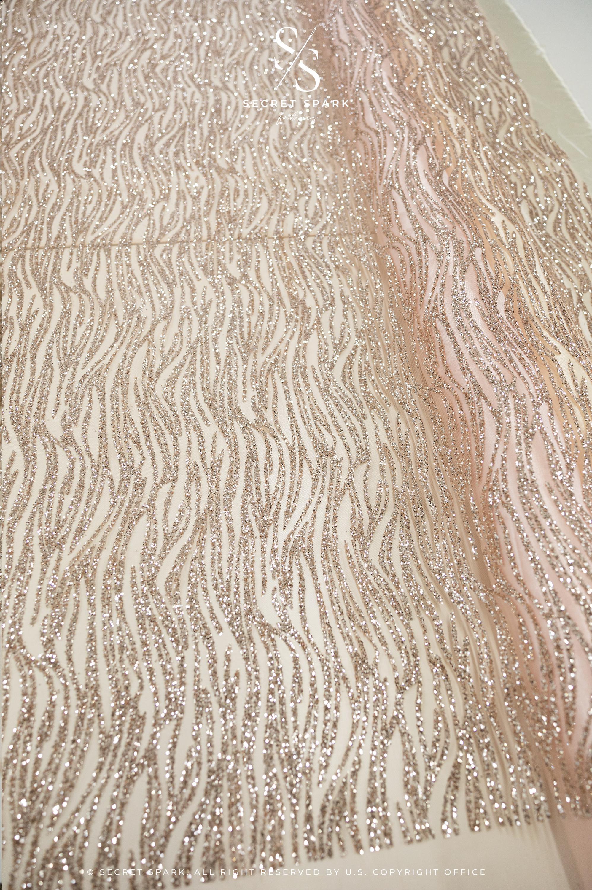 Waves Glitter Mystic Beige - Image 2