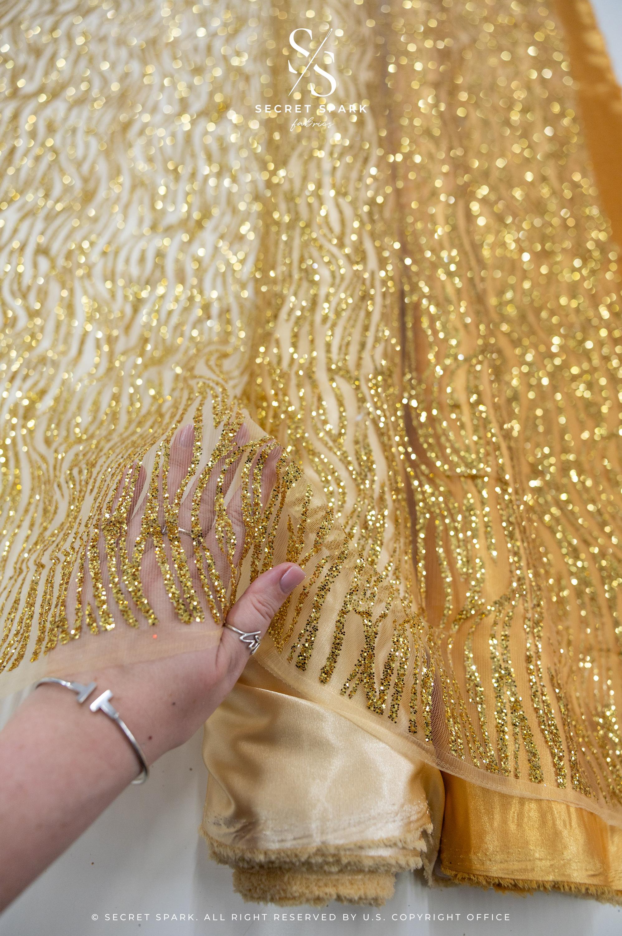 Waves Glitter Gold - Image 2