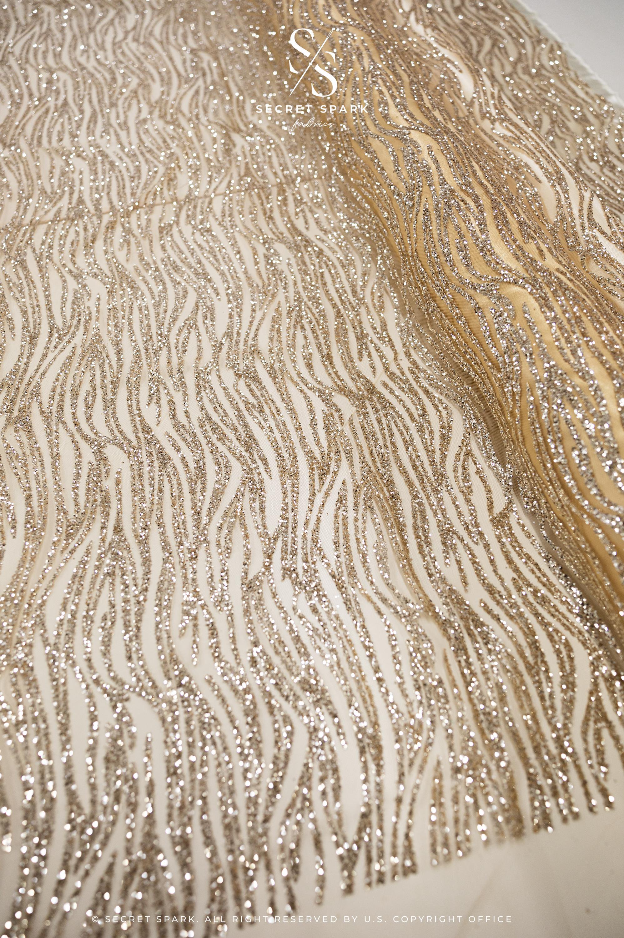 Waves Glitter Champagne - Image 4