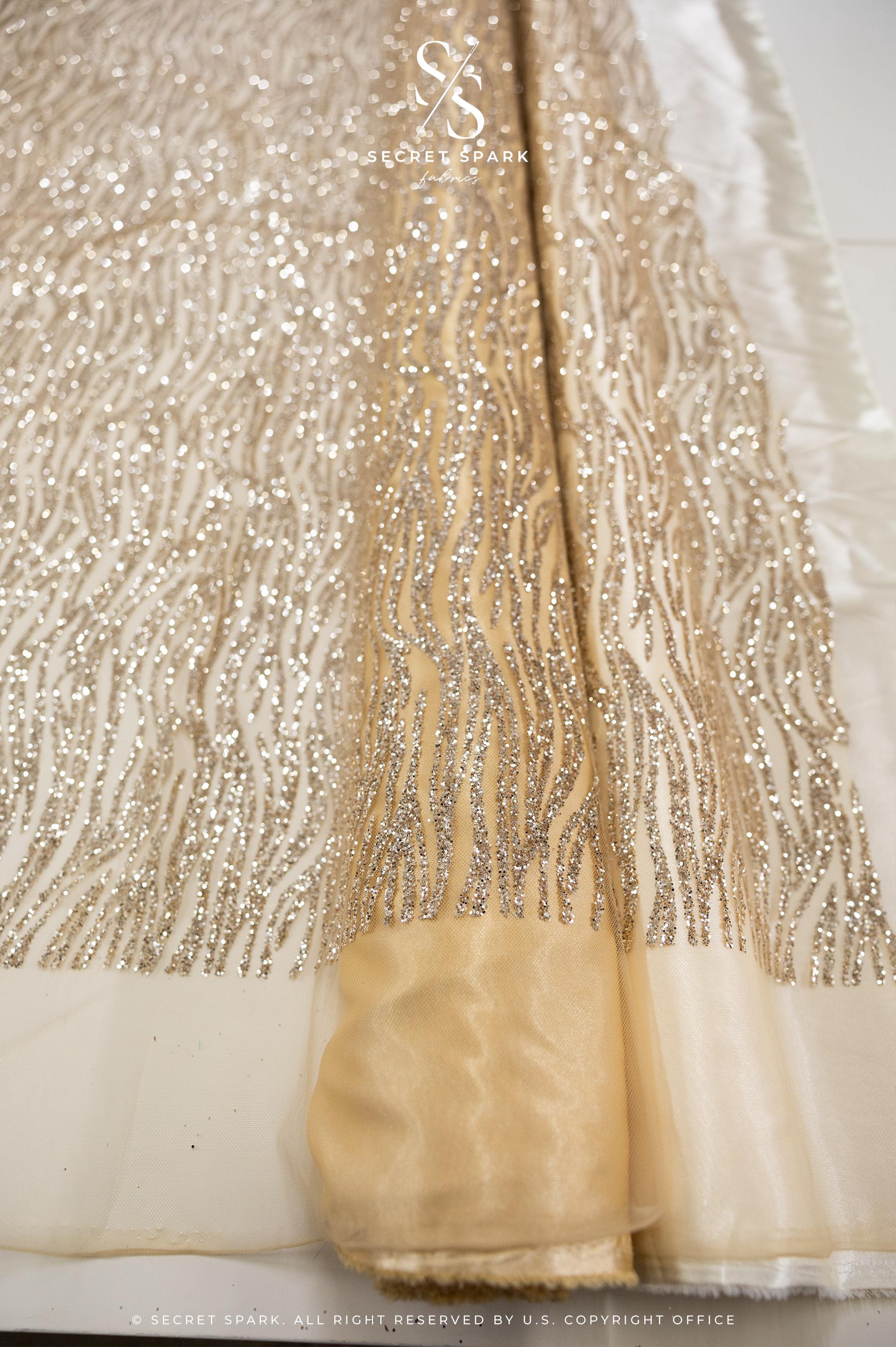 Waves Glitter Champagne - Image 5