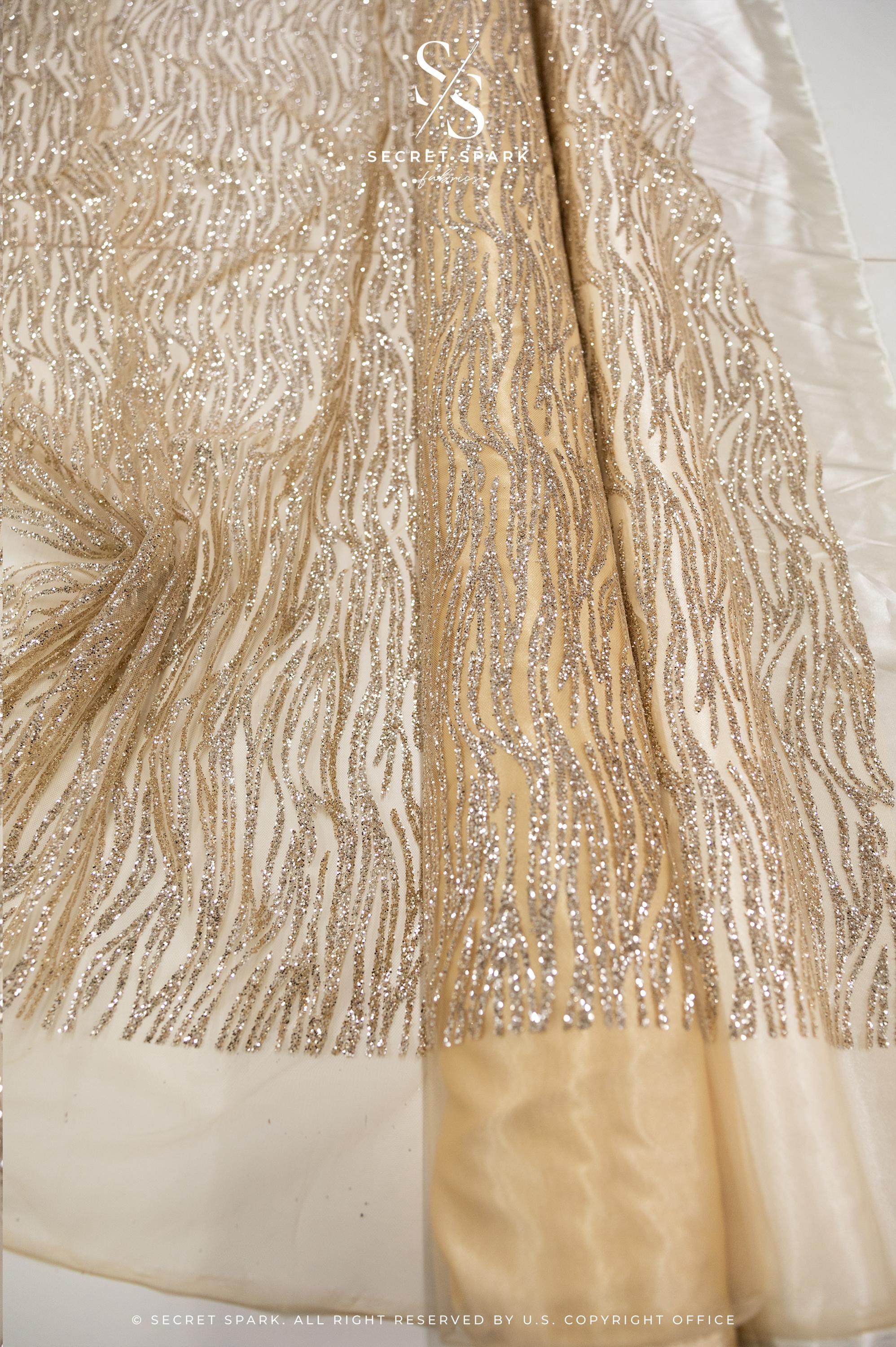 Waves Glitter Champagne - Image 3