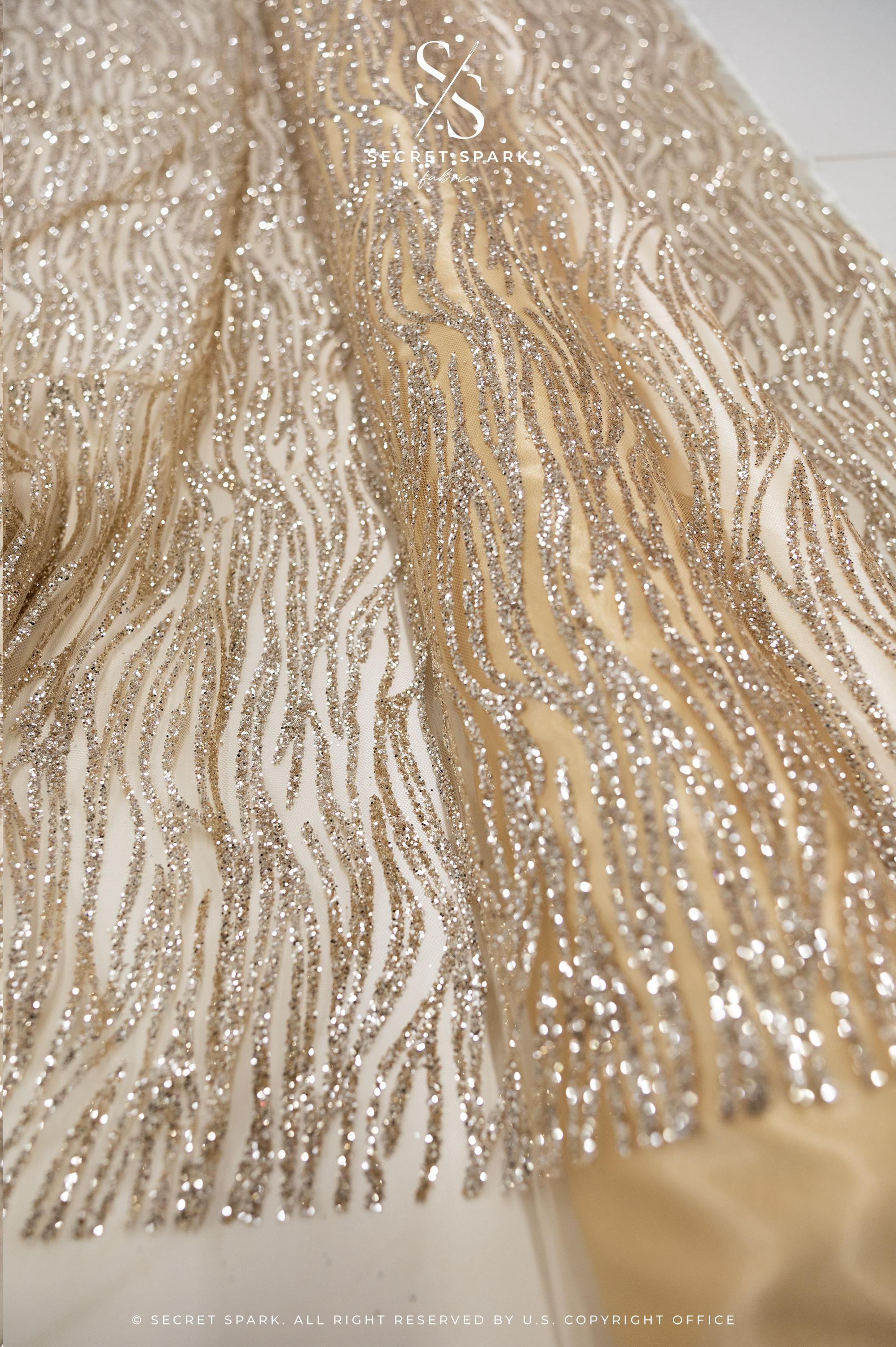 Waves Glitter Champagne - Image 2