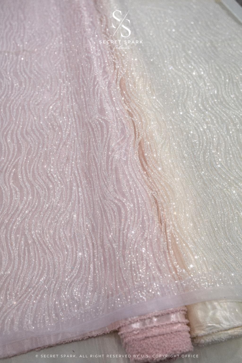 Waves Glitter Ivory - Image 3